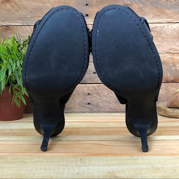 Coach signature black peep toe sling back pumps - Picture 8 of 8